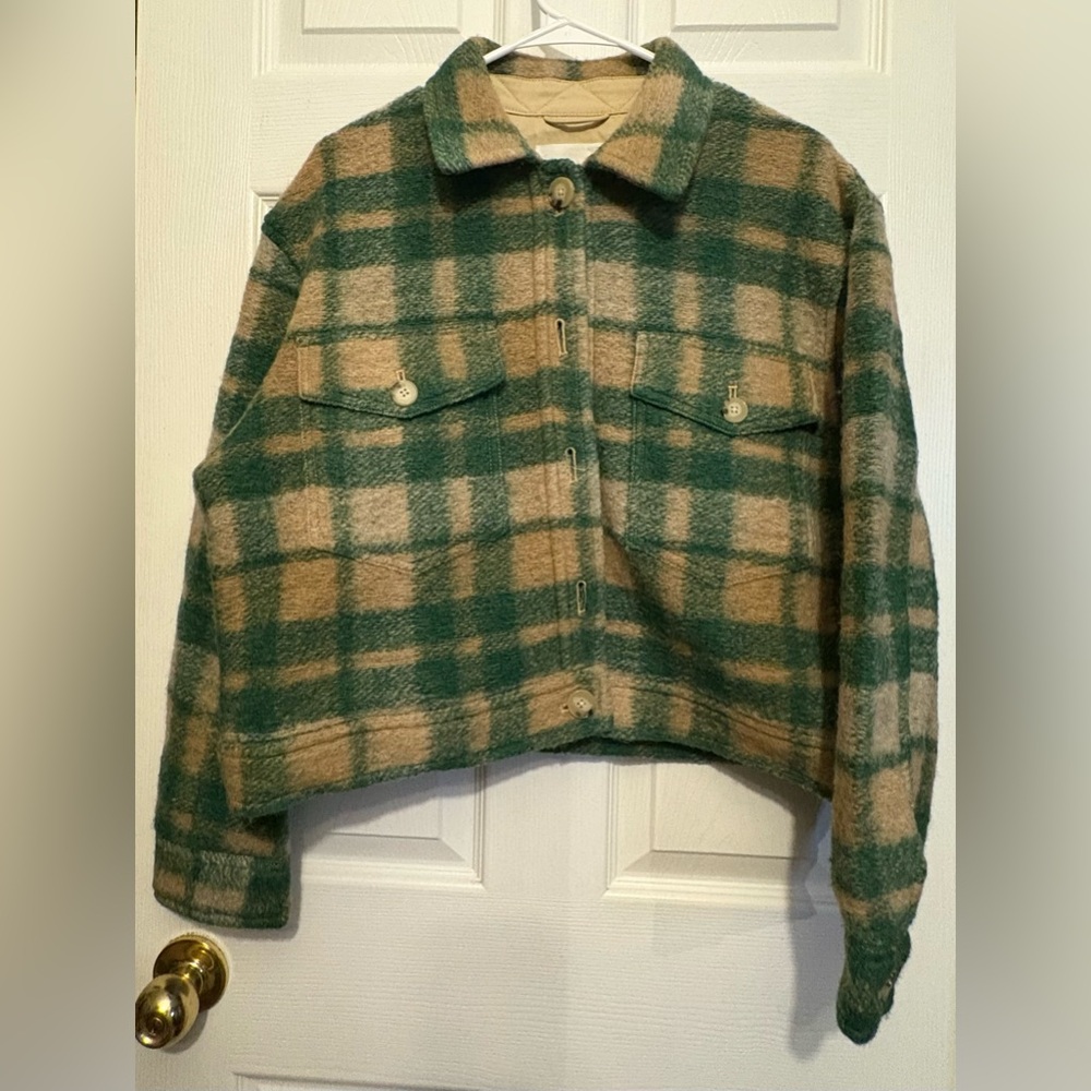 Wilfred Free wool plaid jacket